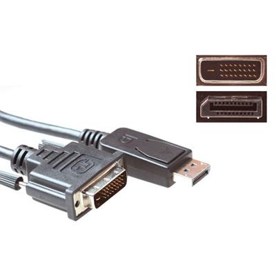 Intronics ΚΑΛΩΔΙΟ DISPLAY PORT M/DVI M 1.8m AK3995