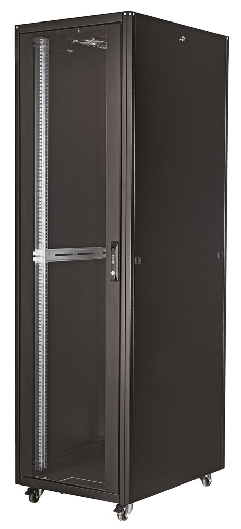 Elegant Επιδαπέδια καμπίνα 42U 80cm Χ100 cm 1 FRONT 2 REAR Διάτρητες ELGT42U8010BL 961