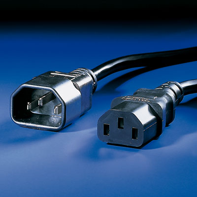 VALUE Monitor Power Cable, IEC 320 C14 - C13, black, 3 m - 19.99.1530