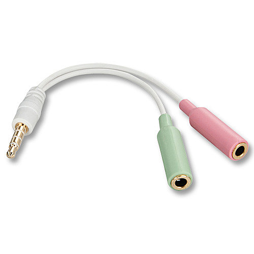 Lindy Smartphone to PC Audio Adapter Cable for iPhone, iPod and HTC devices 35523