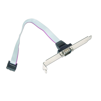 Cablexpert DB9 serial port receptacle on bracket CCDB9RECEPTACLE