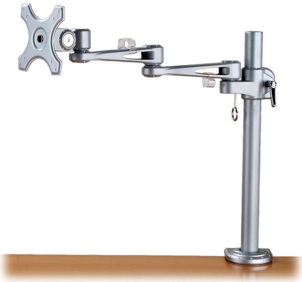 VALUE Single LCD Monitor Arm, 4 Joints, Desk Clamp - 17.99.1132