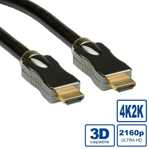 Roline Καλώδιο Hdmi 5M 4K @60Hz Gold P. W.Ethernet 11.04.5683