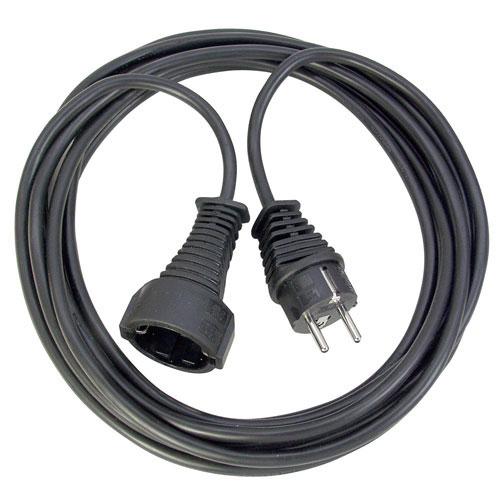 INTRONICS ΜΠΑΛΑΝΤΕΖΑ SCHUKO 10m 16A/230V 3x15mm MAYΡΗ BN3034
