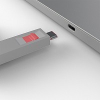 Lindy Port Blocker USB TYPE-C (1 key + 4 x blocks) Pink