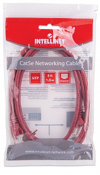 Intellinet UTP 1.5m Cat5e Κόκκινο