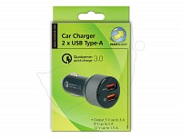 Delock CHARGING Adapter CAR 2 x USB Type-A Quick Charge 3.0