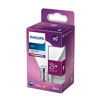 Philips E14 LED Bright White Mat ball bulb 2.2W (25W) LPH02386