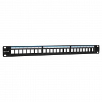 S-Link KEYSTONE PANEL 1U 24P Μαύρο