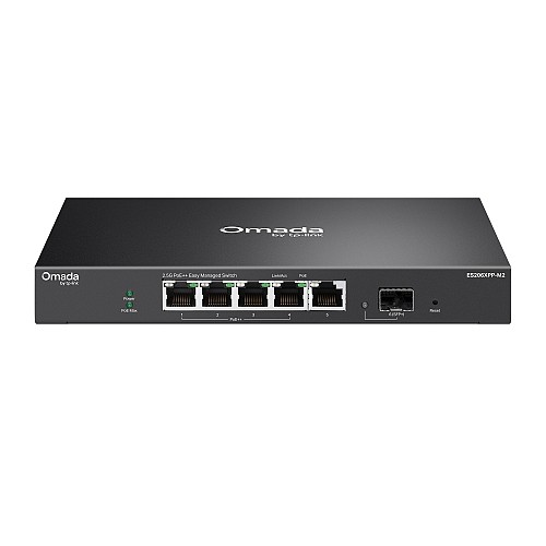 Tp-Link SWITCH Omada 5-Port 2.5G BASE-T 1-Port 10GE SFP+ Easy Managed 4-Port PoE++ 120W