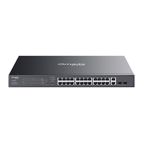 Tp-Link SWITCH Omada 28-Port Gigabit Easy Managed with 24-Port PoE+ 19" 384W