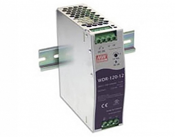 ΤΡΟΦΟΔΟΤΙΚΟ ΡΑΓΑΣ 120W/12VDC/10A SLIM WIDE INPUT 1Φ, 2Φ WDR-120-12 MEAN WELL
