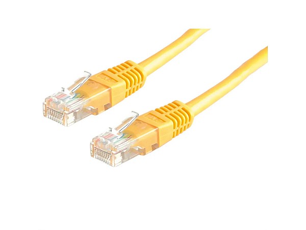 Roline UTP 0.5m Cat5e Kίτρινο