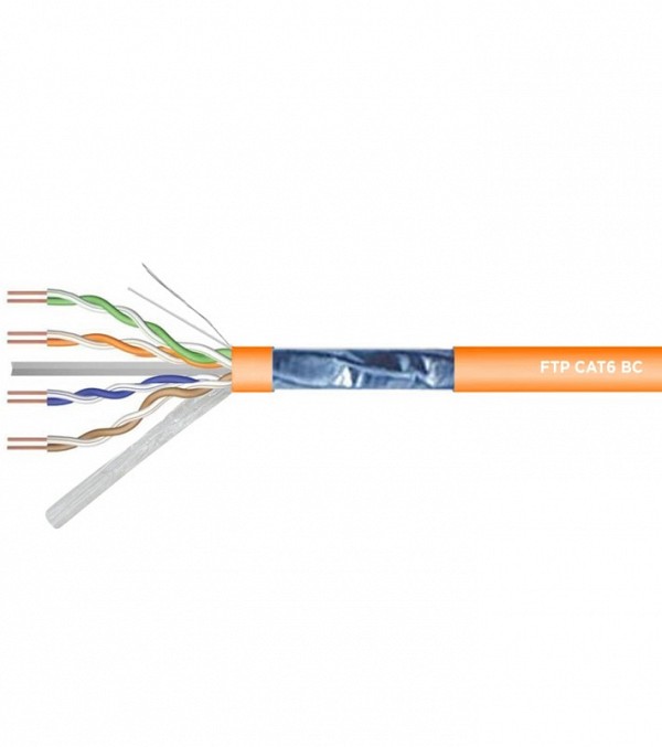 ΚΑΛΩΔΙΟ LAN CAT6 FTP 4P STRANDED BC LSZH 305m ΠΟΡΤΟΚΑΛΙ Z-LINK