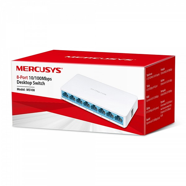 Mercusys 8-Port 10/100Mbps Desktop Switch MS108
