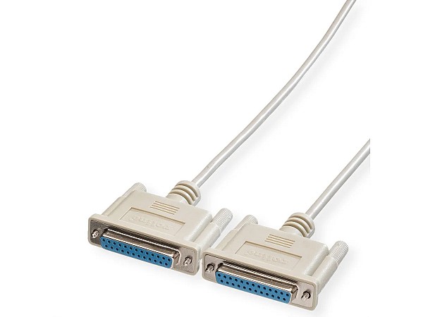 Roline RS-232 cable, 25 wires, F/F 1.8m