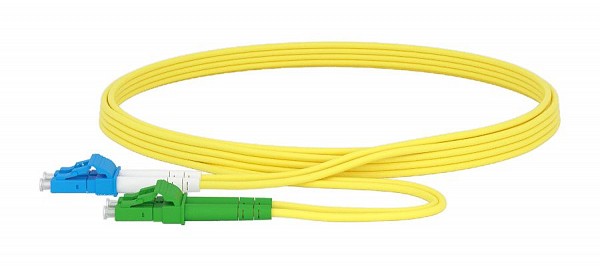 LC/APC LC/UPC PATCHCORD G652D 2MM DUPLEX 10m LSZH YELLOW