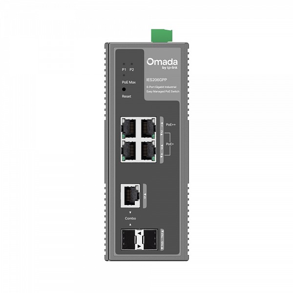 Tp-Link SWITCH Omada 6-Port Gigabit Industrial Easy Managed  3-Port PoE+ and 1-Port PoE++ 120W