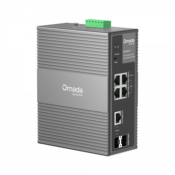 Tp-Link SWITCH Omada 6-Port Gigabit Industrial Easy Managed  3-Port PoE+ and 1-Port PoE++ 120W