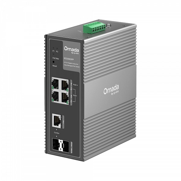 Tp-Link SWITCH Omada 6-Port Gigabit Industrial Easy Managed  3-Port PoE+ and 1-Port PoE++ 120W