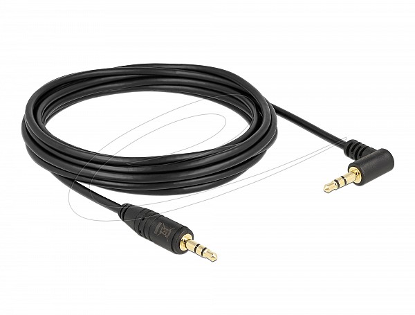 Delock 3.5mm AUDIO CABLE M/M Γωνιακό 5m