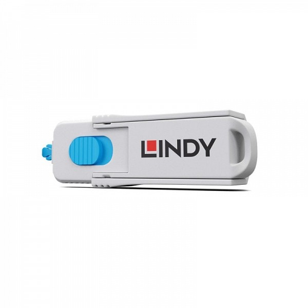 Lindy Port Blocker HDMI (1 key + 4 x blocks) Blue