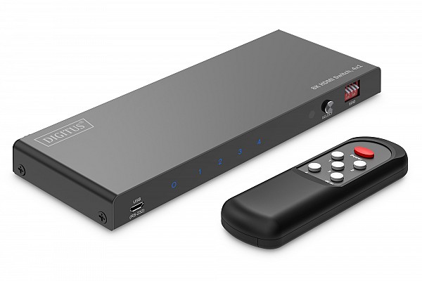 Digitus SELECTOR HDMI 4 PORT, 8K@60Hz - 48 Gbps & Remote
