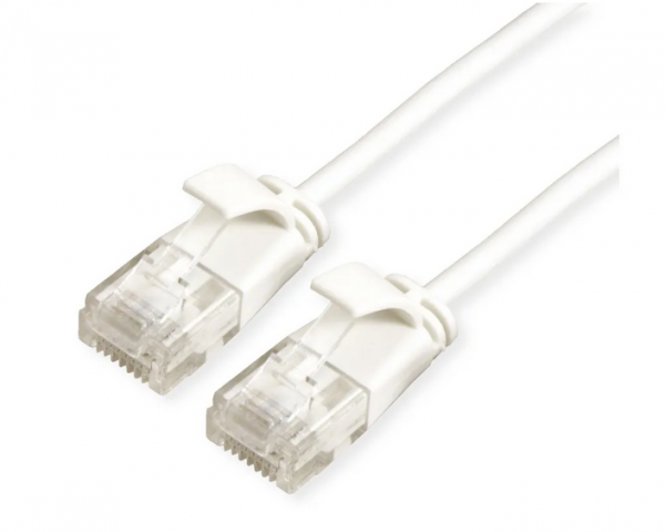 ROLINE GREEN UTP Data Center Patch Cord Cat.6A (Class EA), LSOH, Slim, white, 3 m