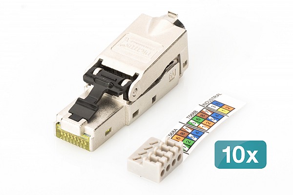 Digitus ΒΥΣΜΑ RJ45 CAT6a STP FIELD tool-free (10 pieces)