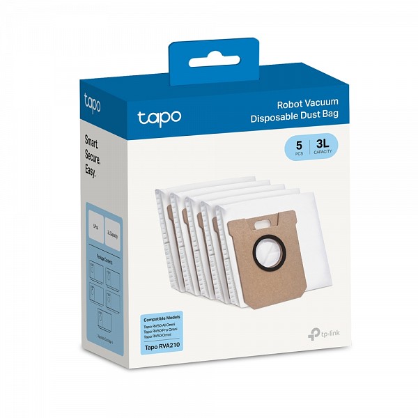 TP-Link Tapo Robot Vacuum Disposable Dust Bag (5 Pcs) for RV50 series TAPO RVA210