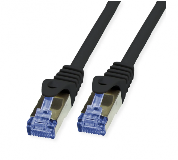 VALUE Outdoor S/FTP Patch Cord Cat.6A/Class EA, Solid, TPE, LSOH, black, 20m