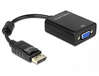 Delock Adapter DisplayPort 1.2 male > VGA female black 61848