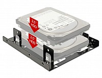 Delock Installation frame 3.5″ > 2 x 2.5″ HDD 18210