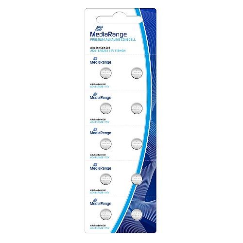 Αλκαλική Μπαταρία MediaRange Premium Coin Cells AG4 1.5V (LR626) (10 Pack) (MRBAT111)