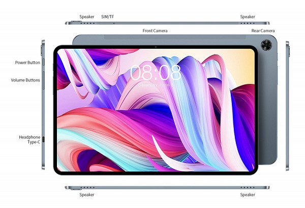 TECLAST tablet T40 Pro, 10.4 FHD, 8/128GB, Android 11, 4G, γκρι T40PRO-BK