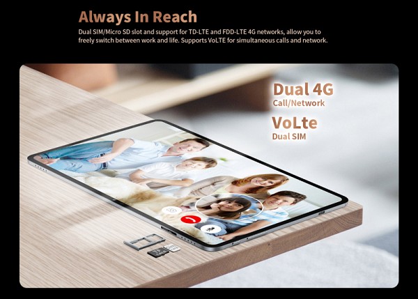 TECLAST tablet T40 Pro, 10.4 FHD, 8/128GB, Android 11, 4G, γκρι T40PRO-BK