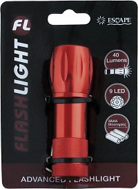 ESCAPE Φακός Χειρός Escape Αλουμινίου Mini 9 LED 40lm 11490