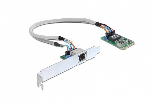 Delock MINI PCI EX/PCI EX FULL SIZE GIGA LAN 95228