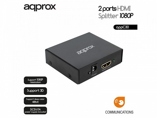 Approx SPLITTER HDMI 2 PORT 4K/30Hz C30V2