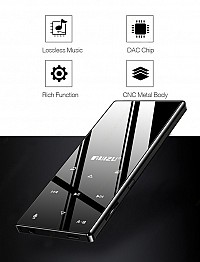 RUIZU MP3 player D29 με ηχείο, 1.8, 16GB, BT, ελληνικό μενού, μαύρο D29-16GB