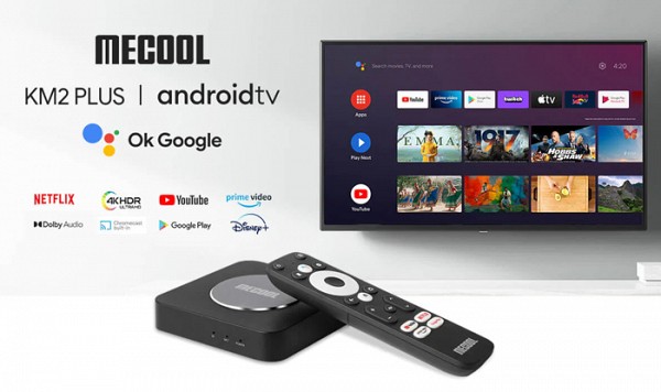 MECOOL TV Box KM2 Plus, Google/Netflix certificate, 4K, WiFi, Android 11 2 GB RAM και 16 GB ROM MCL-KM2PLUS