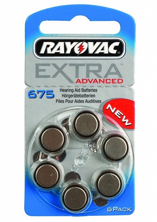RAYOVAC μπαταρίες ακουστικών βαρηκοΐας 675MF, mercury free, 1,45V, 6τμχ 675MF