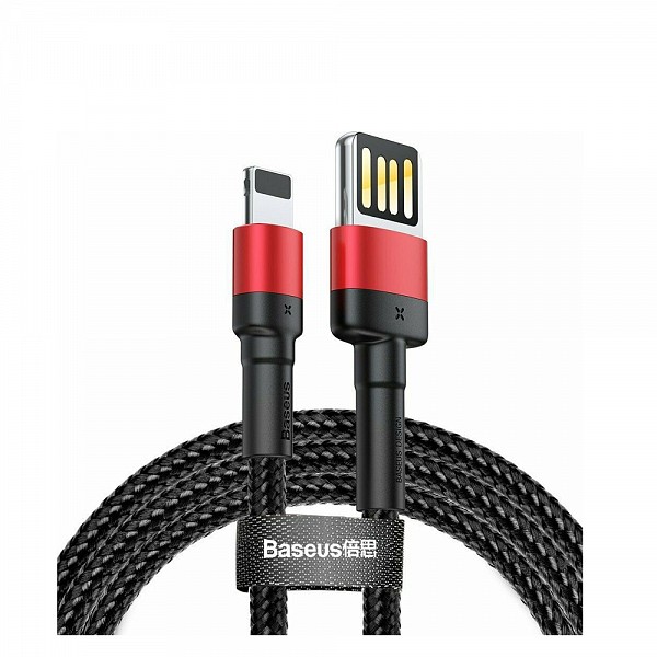 Baseus Braided USB to Lightning Cable Κόκκινο 1m (CALKLF-G91) (BASCALKLFG91)