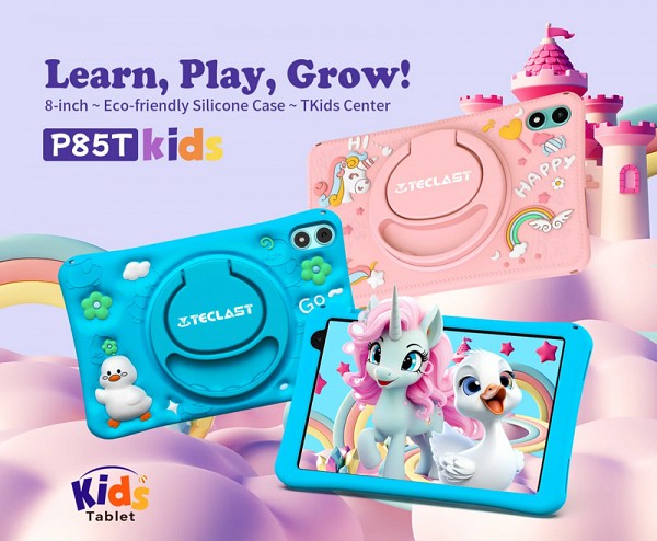 TECLAST tablet P85T Kids, 8 HD, 4/64GB, Android 13, 5000mAh, μπλε P85T-KIDS