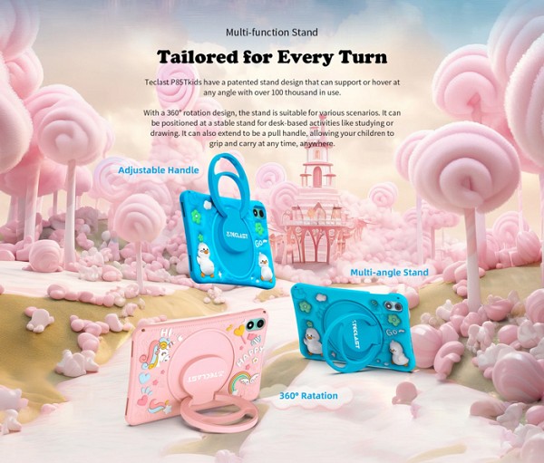 TECLAST tablet P85T Kids, 8 HD, 4/64GB, Android 13, 5000mAh, μπλε P85T-KIDS