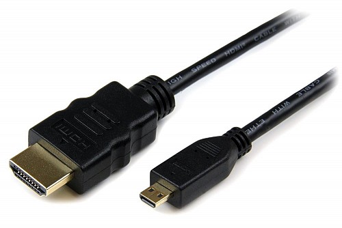 POWERTECH καλώδιο HDMI σε HDMI Micro CAB-H008, με Ethernet, 3m, μαύρο CAB-H008