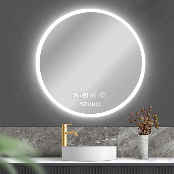 BRUNO καθρέφτης μπάνιου LED BRN-0192, στρόγγυλος, 24W, Φ70cm, IP67 BRN-0192