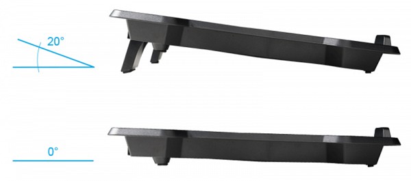 POWERTECH Βάση & ψύξη laptop PT-930, έως 15.6, 2x 125mm fan, LED, μαύρο PT-930