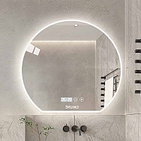 BRUNO καθρέφτης μπάνιου LED BRN-0202, ημικυκλικός, 24W, 73x80cm, IP67 BRN-0202