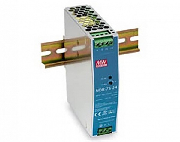 ΤΡΟΦΟΔΟΤΙΚΟ ΡΑΓΑΣ 75.6W/12VDC/6.3A SLIM NDR-75-12 MEAN WELL